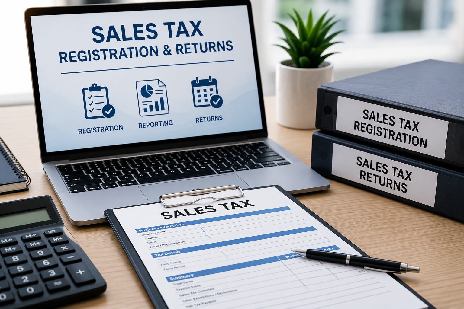 sales tax registration and returns